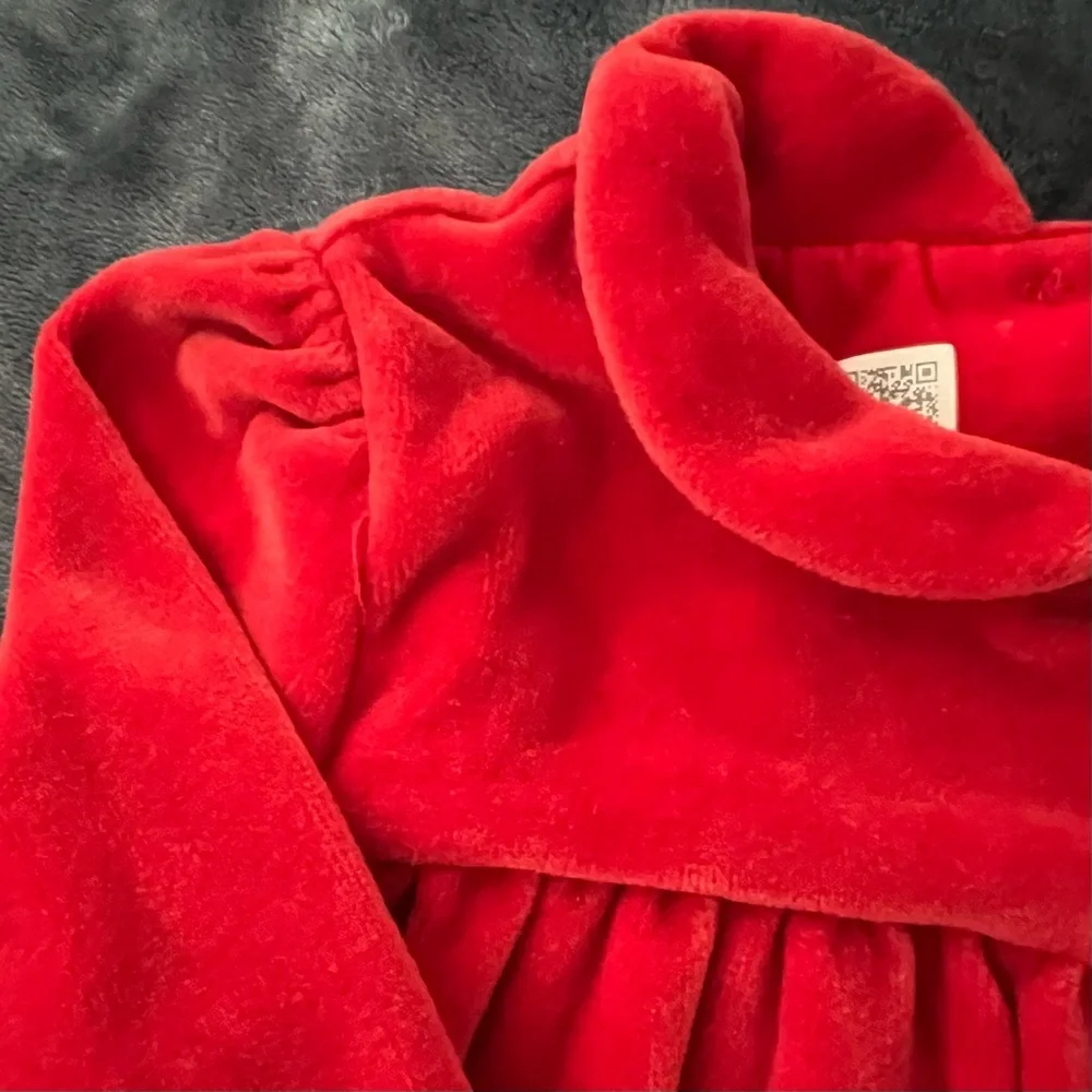 Ralph Lauren Velour A-Line Dress & Bloomers 2-Piece Set, Baby Size 9M